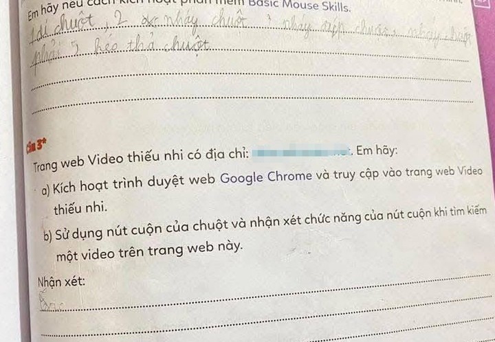 Trang sách có chưa đường link độc hại, không phù hợp với học sinh