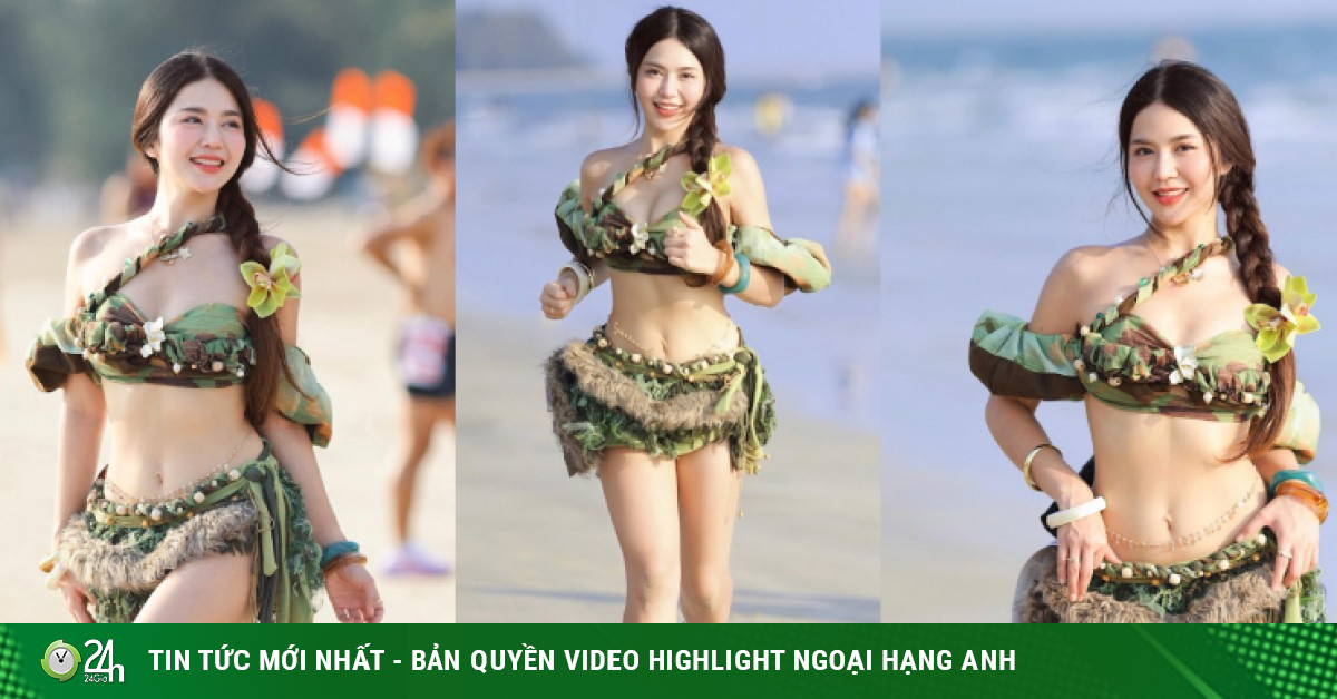 Mỹ nhân diện bikini "công chúa rừng xanh", làm huyên náo giải chạy nội y