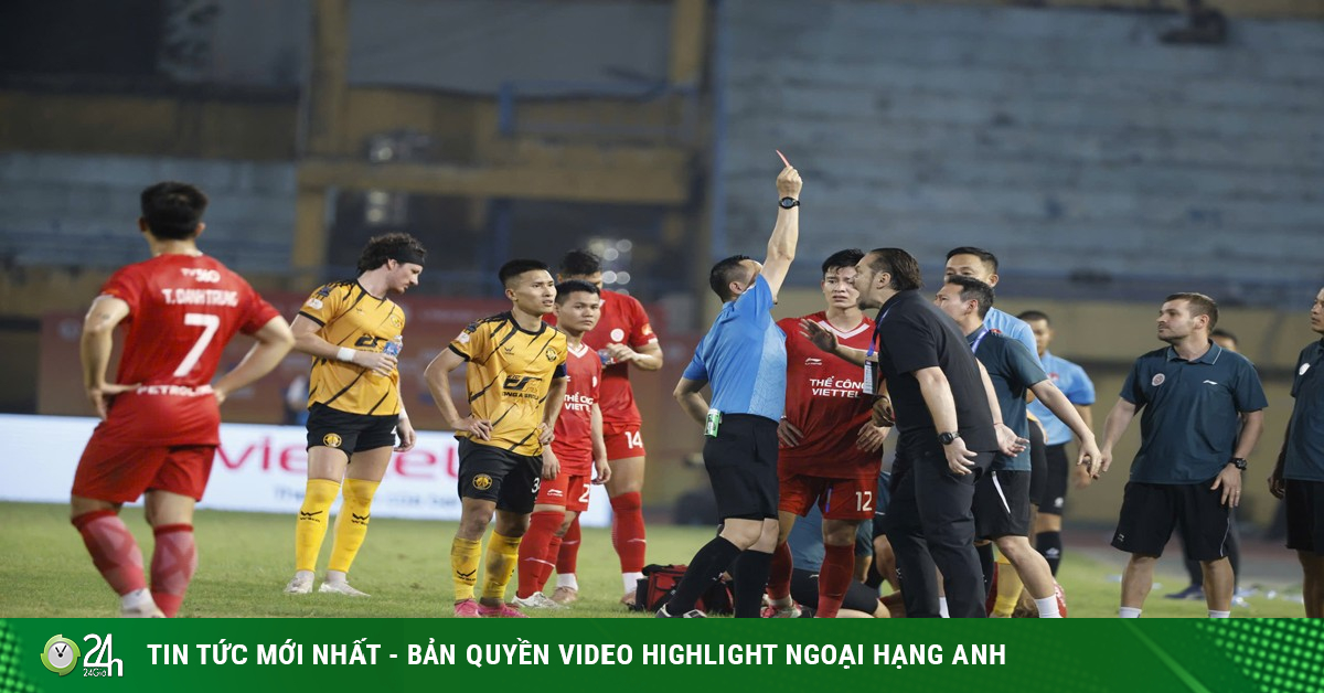 Popov “nổi đóa” nhận thẻ đỏ, Thể Công Viettel thắng trận cầu căng như dây đàn