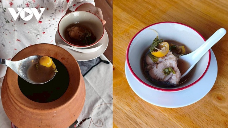 Món canh cá chua Kaeng Som Yuan Baan Lin Chang - Canh chua kiểu Việt ở làng Lin Chang.