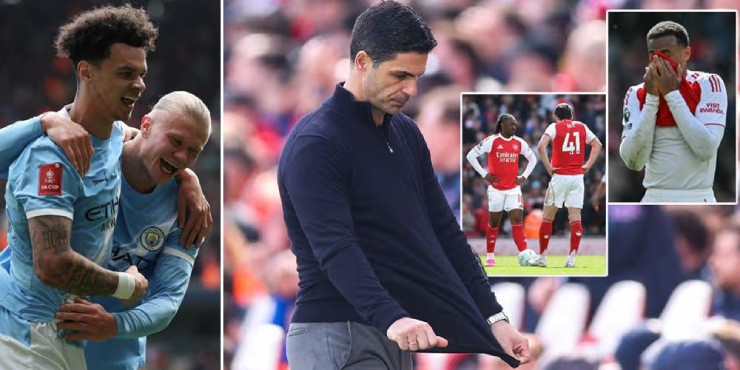 Man City "mở tiệc" sau trận thua sốc của Arsenal