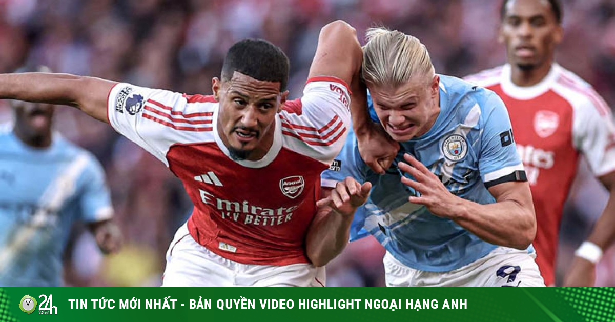 Kịch bản Man City - Arsenal phân định ngôi vua Ngoại hạng Anh bằng hiệu số ở vòng 38