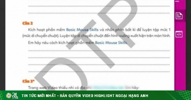Sách bài tập tin học lớp 3 in 'website đen': Thu hồi, dừng phát hành