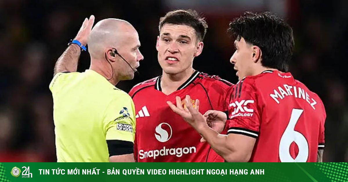 Martinez ăn thẻ đỏ khiến MU khủng hoảng hàng thủ, run rẩy đấu Chelsea