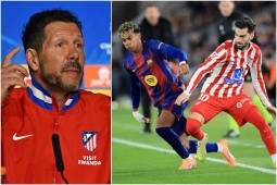  " Cáo già "  Simeone tính  " giấu bài "  trước đại chiến với Barcelona (Clip tin nóng)