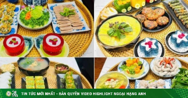 Những mâm cơm nhà 'đẹp như ở tiệm' của mẹ đảm Hà Nội
