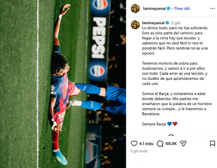 Thông điệp đầy bản lĩnh của sao trẻ 18 tuổi gửi tới các CĐV Barca