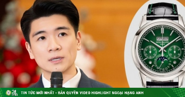 Anh chồng Đỗ Mỹ Linh đeo đồng hồ 7 tỷ đồng dự sự kiện