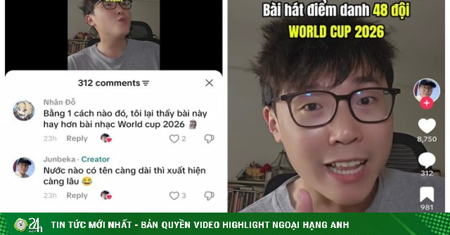 TikToker Việt làm clip điểm danh 48 đội bóng tham dự VCK World Cup 2026, gây "bão mạng"