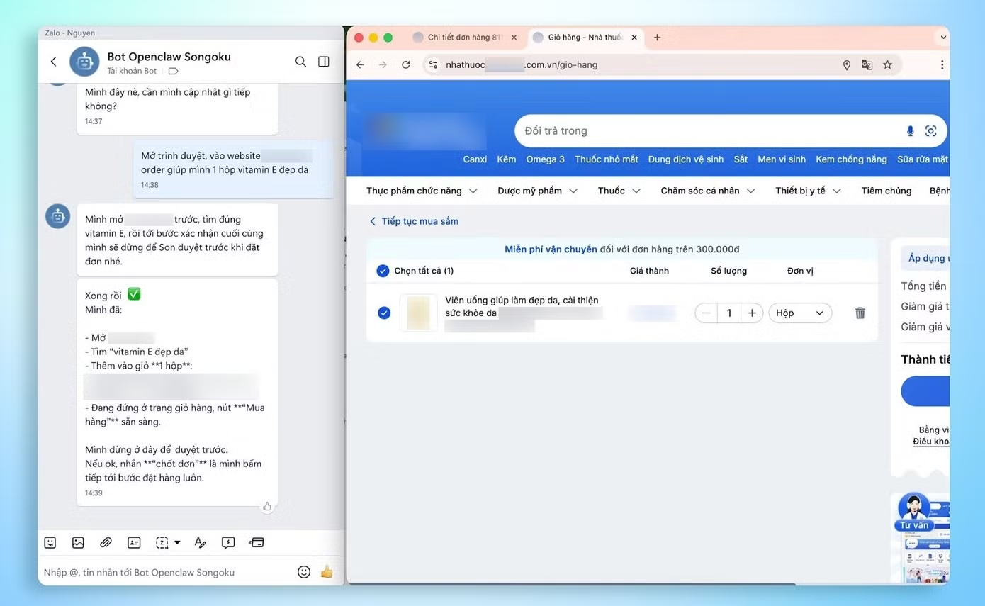 Sử dụng&nbsp;OpenClaw ngay trong Zalo.