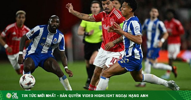 Video bóng đá Nottingham Forest - Porto: Bước ngoặt thẻ đỏ (Europa League)