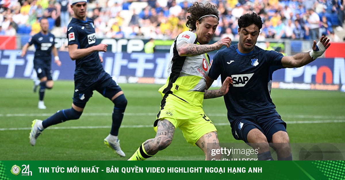 Video bóng đá Hoffenheim - Dortmund: Cú đúp penalty, định đoạt phút 90+8 (Bundesliga)
