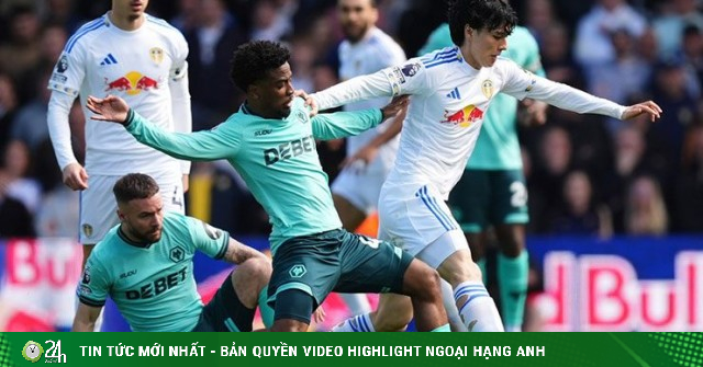Video bóng đá Leeds - Wolves: Đại thắng 3 bàn, vạch an toàn trước mắt (Ngoại hạng Anh)