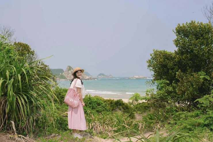 Vẻ đẹp hoang sơ của đảo Thanh Lân. Ảnh: Trang Phạm