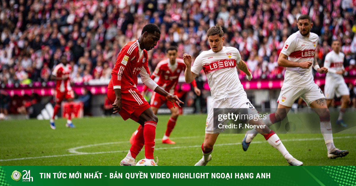 Video bóng đá Bayern Munich - Stuttgart: Đại tiệc 6 bàn, rực rỡ đăng quang (Bundesliga)
