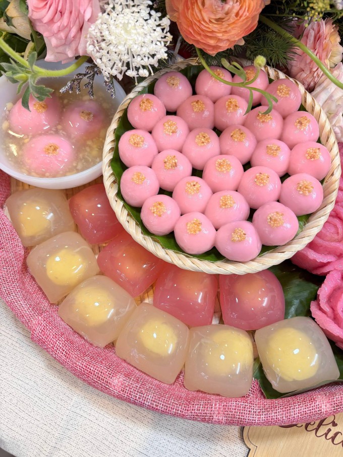 Mẹ đảm Hà Nội biến bánh trôi thành 'tác phẩm nghệ thuật' đẹp không nỡ ăn - 2