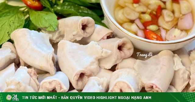 Luộc lòng lợn bao nhiêu phút thì chín và trắng giòn?