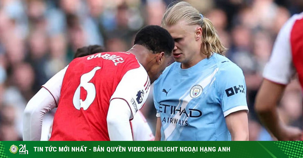 Ngoại hạng Anh nói rõ lý do Gabriel húc đầu vào Haaland nhưng thoát thẻ đỏ