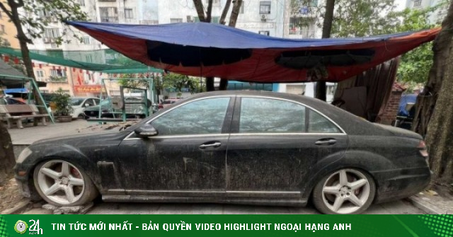 Ô tô Mercedes S63 bị bỏ quên 10 năm trên vỉa hè Hà Nội là tang vật vụ án