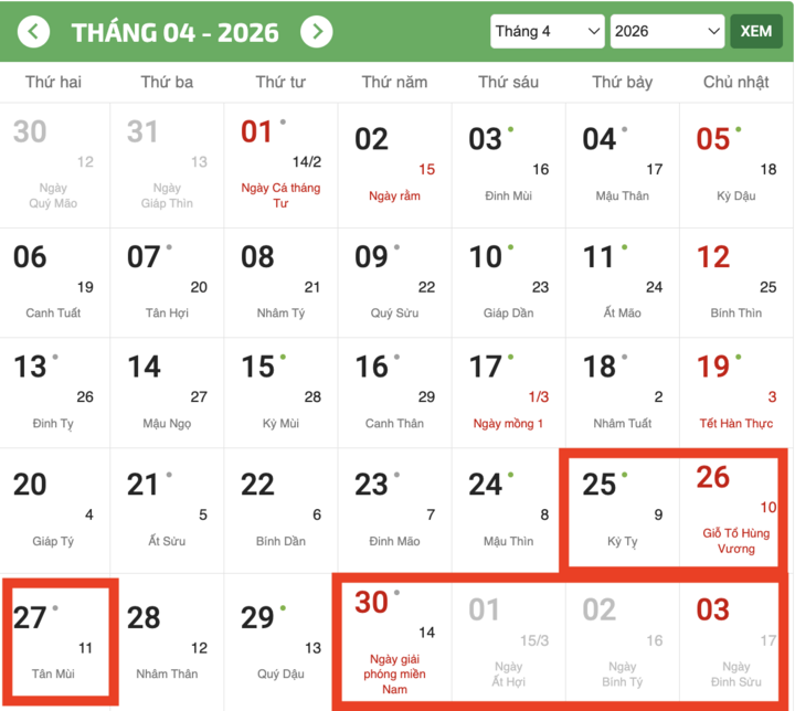 Giỗ tổ Hùng Vương 2026 rơi vào thứ mấy, ngày mấy dương lịch? - 3