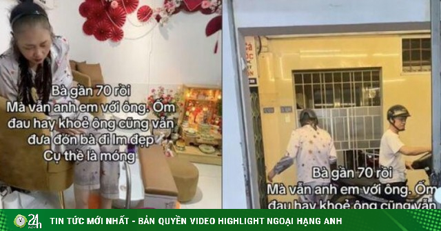 Cụ bà 70 tuổi luôn được chồng đưa đi làm đẹp, dân mạng trẻ xuýt xoa ghen tị