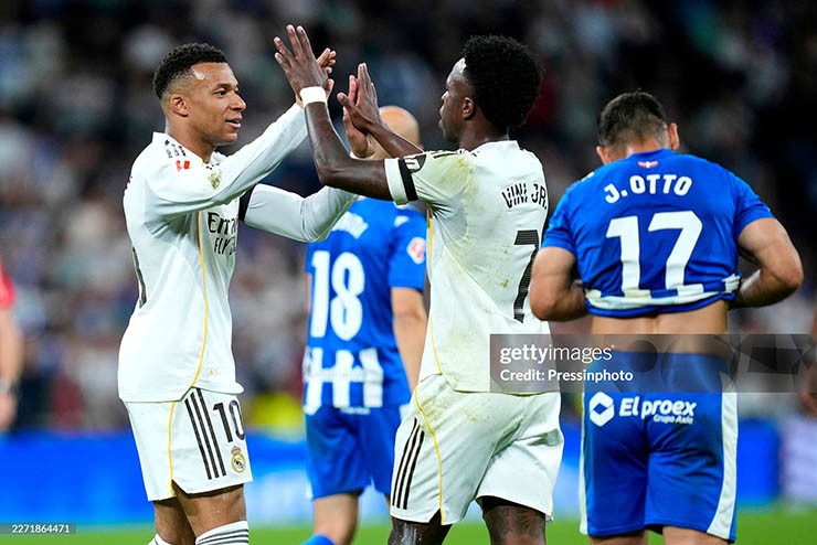 Mbappe và Vinicius cùng nhau ghi bàn