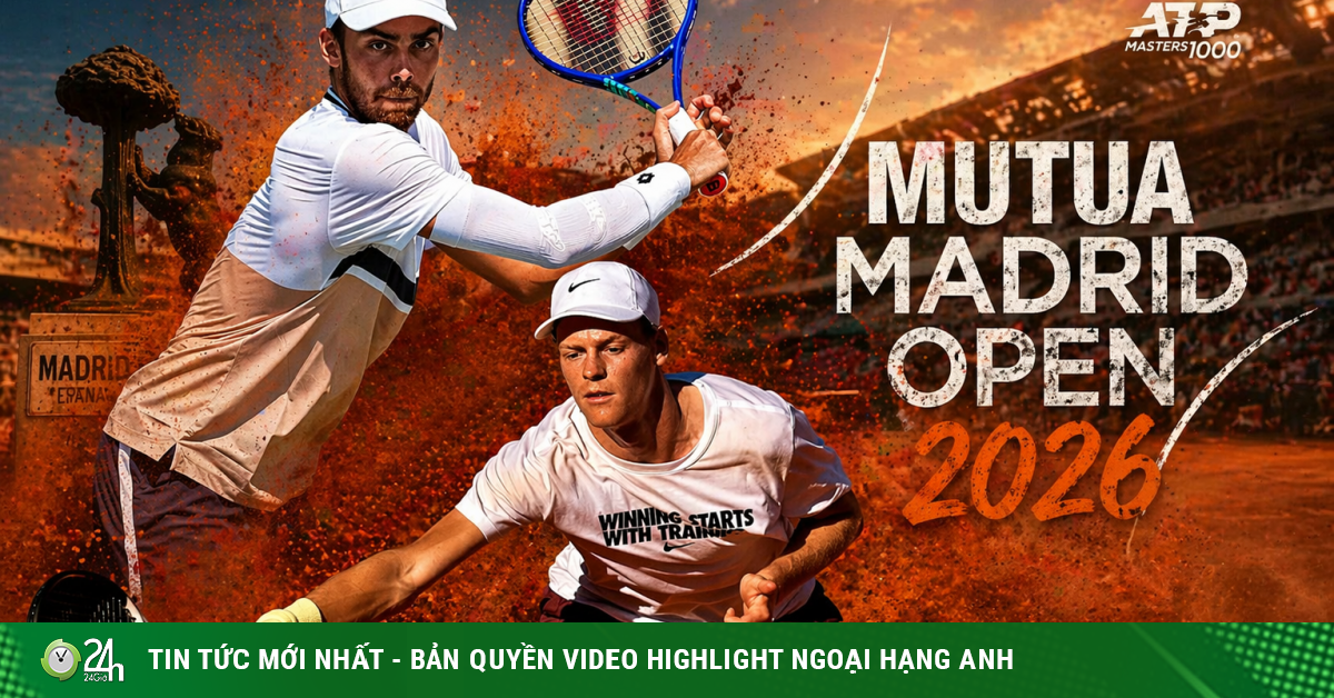 Tennis đỉnh cao Madrid Open: Số 1 Sinner ra oai, “truyền nhân Nadal” thị uy top 10