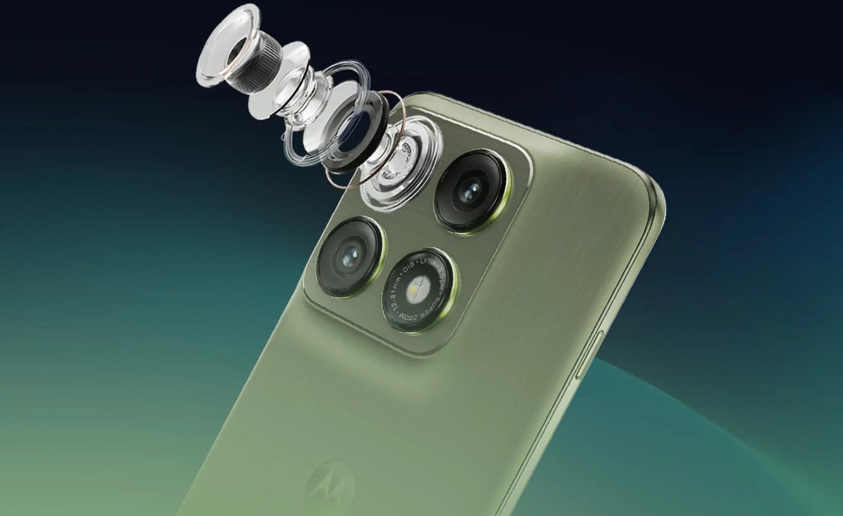 Cận cảnh camera của Motorola Edge 70 Pro.