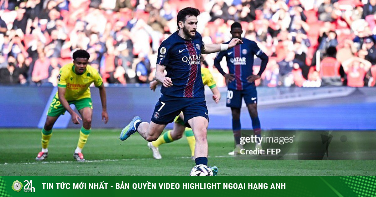 Video bóng đá PSG - Nantes: Phạt đền mở điểm, lợi thế đua vô địch (Ligue 1)