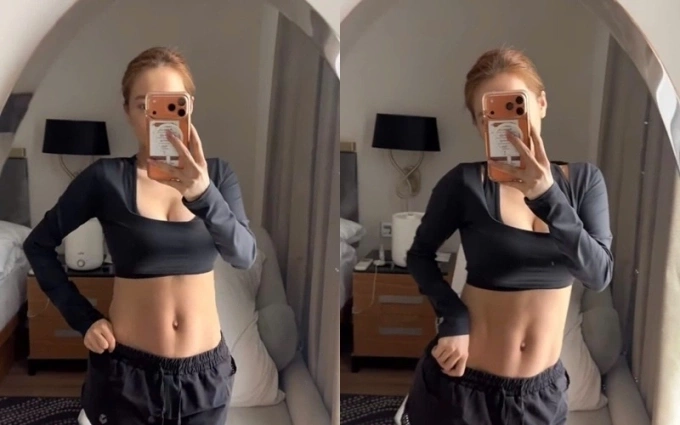 Vòng hai gọn gàng của Nhã Phương sau hai tuần sinh con thứ ba.