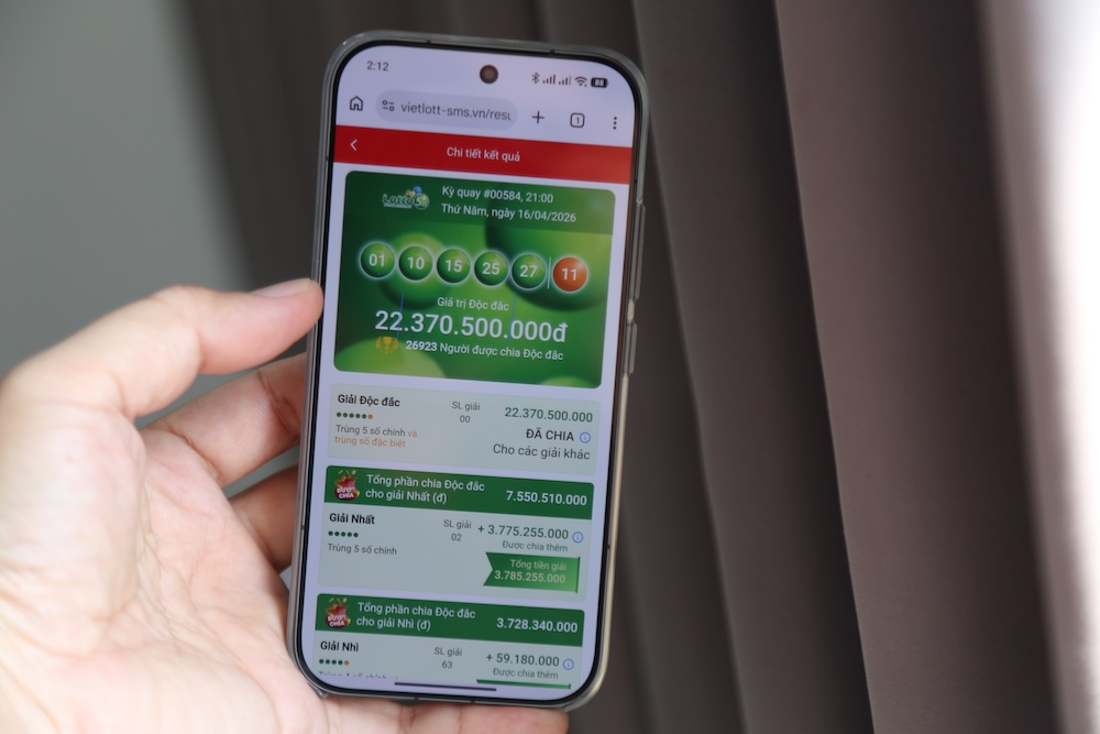 Lotto 5/35 có giải Độc đắc khởi điểm từ 6 tỷ đồng, và thể lệ Chia giải thú vị.