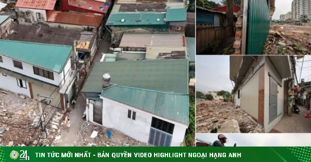 Cận cảnh nhà siêu mỏng, siêu méo tái diễn trên tuyến đường 500m mới mở ở Hà Nội