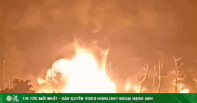 Cháy kho sơn ở Hà Nội, quả cầu lửa bùng lên liên tiếp