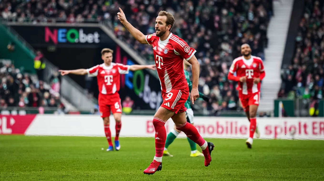 Với Kane ở vị trí đá cắm, Bayern đã ghi bàn liên tục trong mùa giải này