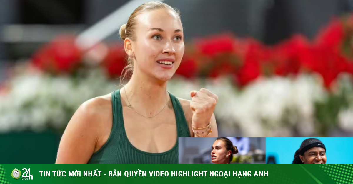 Mỹ nhân giành "vé vớt" gây sốc Madrid Open, số 1 Sabalenka có 6 match-point vẫn thua đau