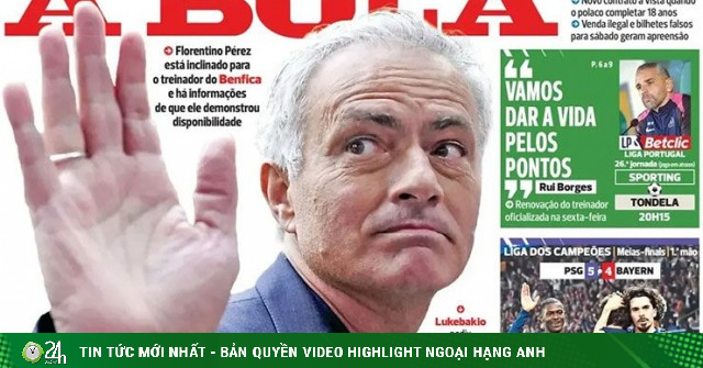 Benfica "chấm" HLV Fulham, Mourinho được tự do về Real Madrid