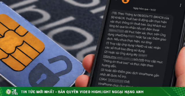 Thuê bao đang bị 'dội bom' thông báo xác thực thuê bao