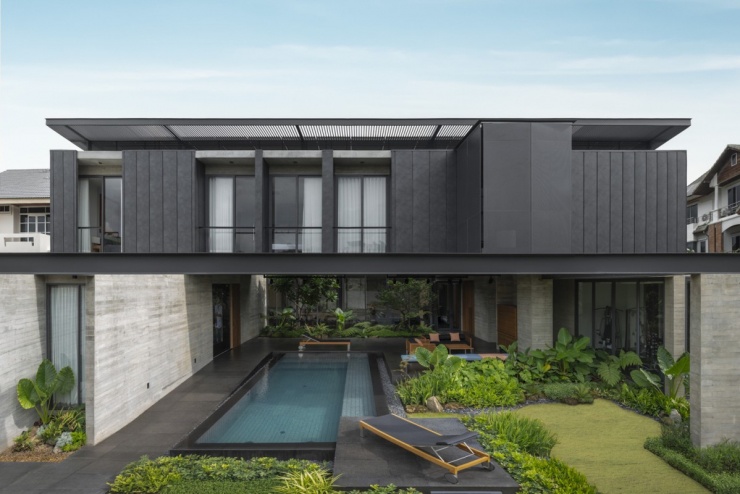 Biệt thự 640 m2 thông thoáng với thiết kế 'trên kín dưới hở' - 3