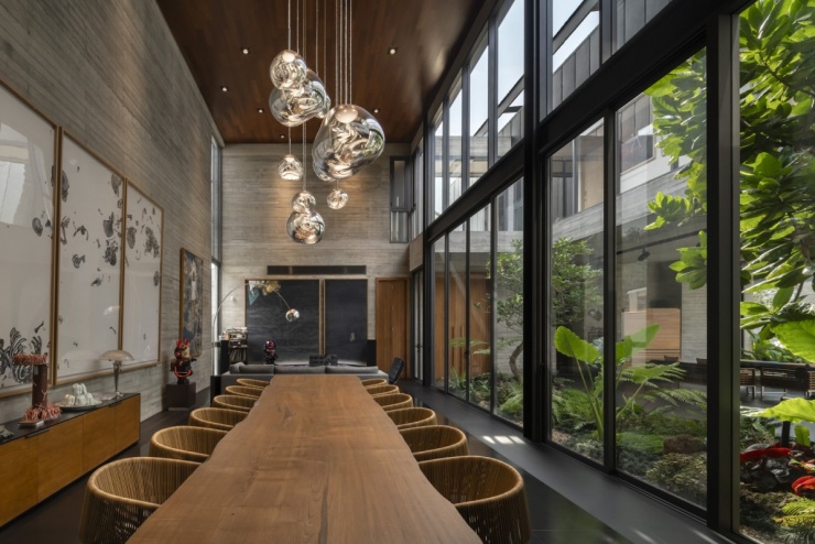 Biệt thự 640 m2 thông thoáng với thiết kế 'trên kín dưới hở' - 9