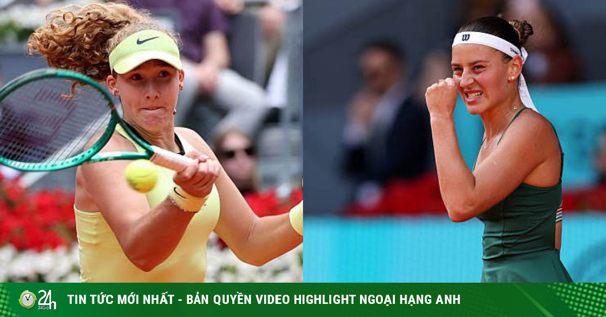Video tennis Andreeva - Kostyuk: "Tiểu Sharapova" gục ngã cay đắng (Chung kết Madrid Open)
