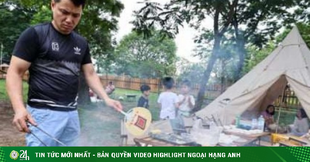 Người dân mang cá, bò, gà… đến công viên lớn nhất Hà Nội để nghỉ lễ 30/4, 1/5