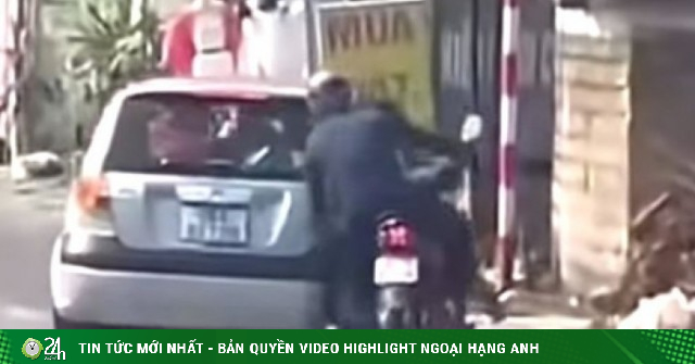 Chèn ngã người đi xe máy do mâu thuẫn với mẹ trên xe ô tô