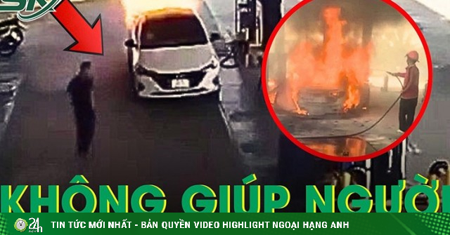 Tài xế trong vụ cháy ô tô ở cây xăng có bị xử lý tội không cứu giúp người khác?