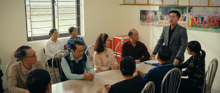 Cuộc họp triển khai mô hình tham quan du lịch làng nghề. Ảnh VTV