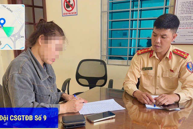 Tại cơ quan công an, người phụ nữ thừa nhận việc để trẻ nhỏ ngồi trước vô lăng do cháu quấy khóc, đồng thời nhận thức rõ đây là hành vi nguy hiểm khi tham gia giao thông.