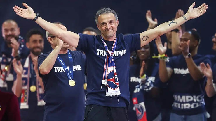 HLV Enrique đang gặt hái thành công tại PSG