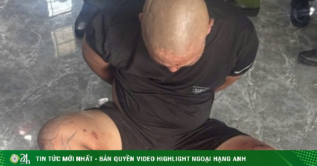 Gã thanh niên xông vào trụ sở chém trọng thương đại uý công an