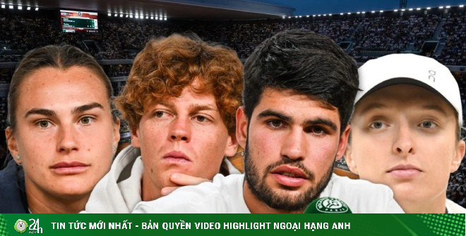 Nóng nhất thể thao sáng 5/5: Sinner, Alcaraz viết thư phản đối tiền thưởng của Roland Garros