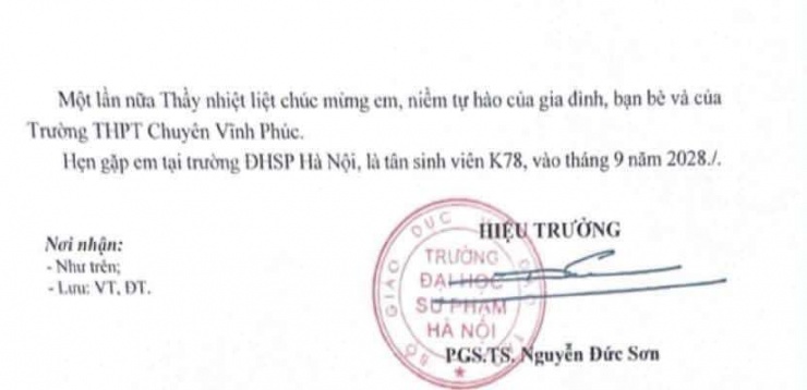 Mới học lớp 10, hai nam sinh Phú Thọ được đích thân hiệu trưởng Đại học Sư phạm Hà Nội mời nhập học - 3