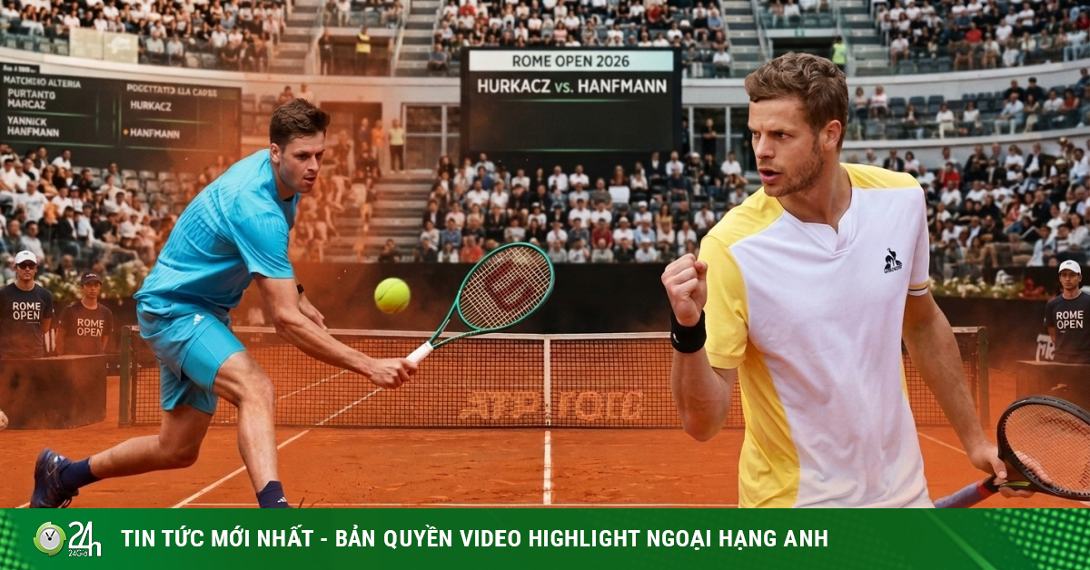 Đỉnh cao tennis Rome Open: Hurkacz thử lửa Hanfmann, hiện tượng Blockx lại ra oai